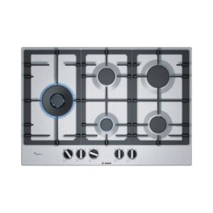 Placa BOSCH PCS7A5B90, 75 cm, Acero, Gas