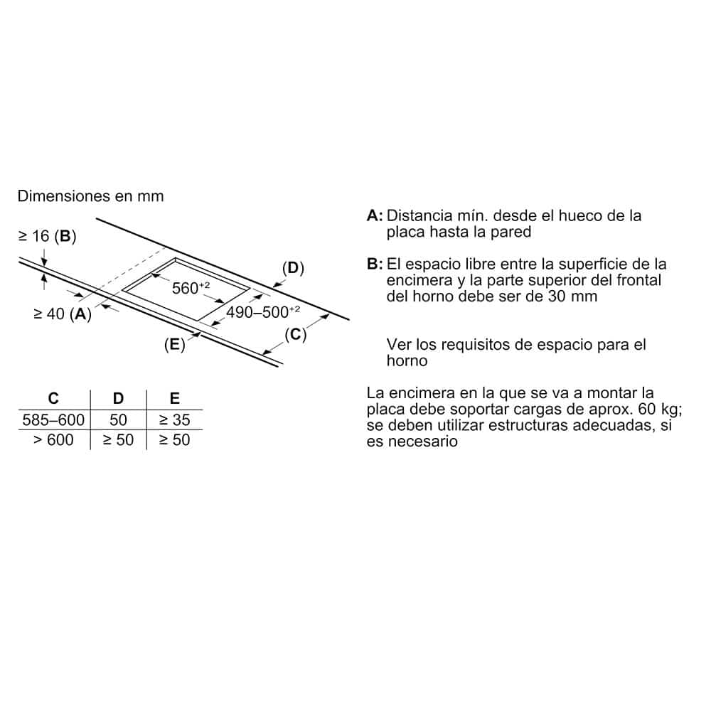 PID631HC1E_0001_22057736_Ind_cutout_60_Bevel_front_Frameless_U_bevel_Frame_no_venting_es-ES