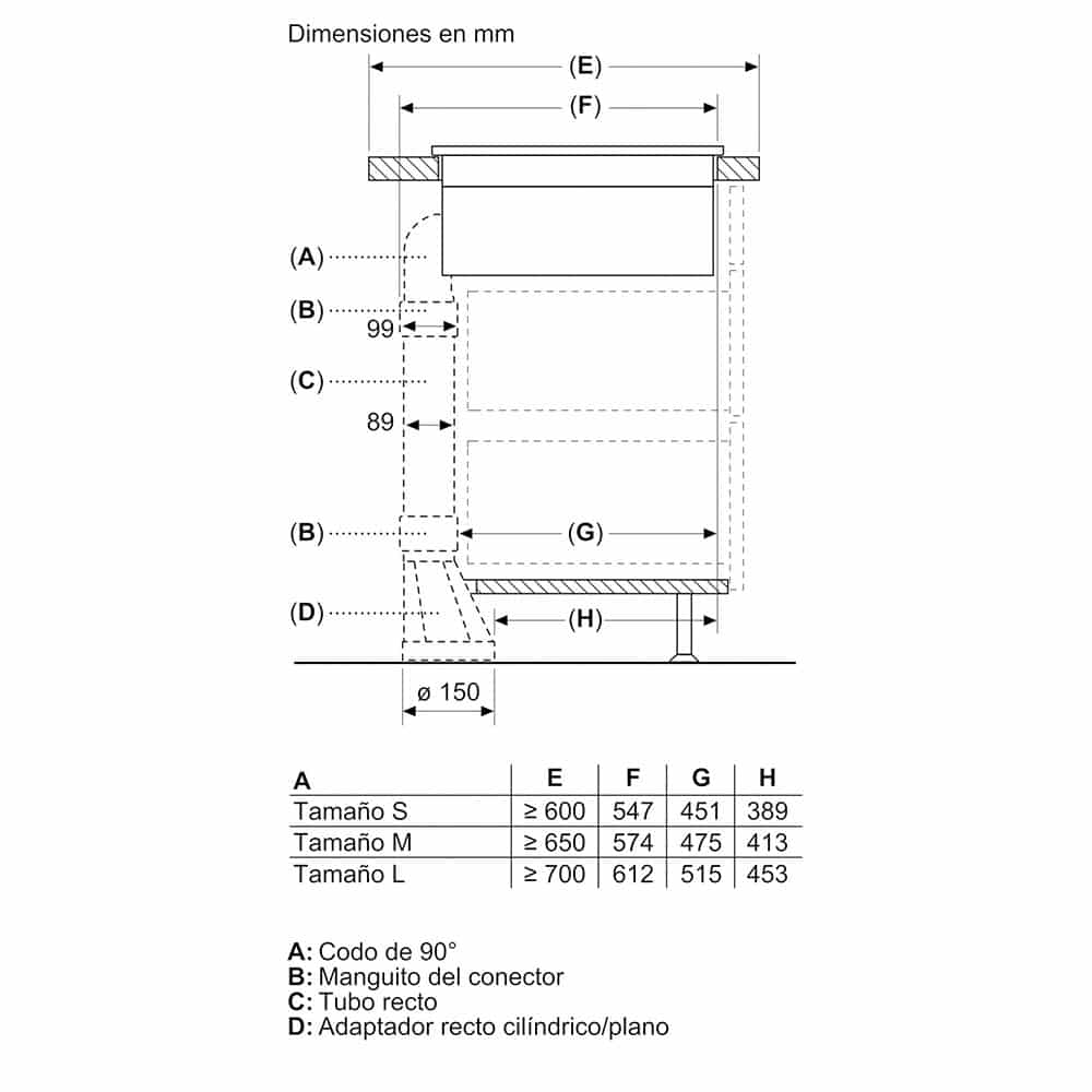 PVS611B16E_0010_21099141_Venting_Installation_Bend, connector sleeve, straight, connector sleeve, horizontal adapter_top