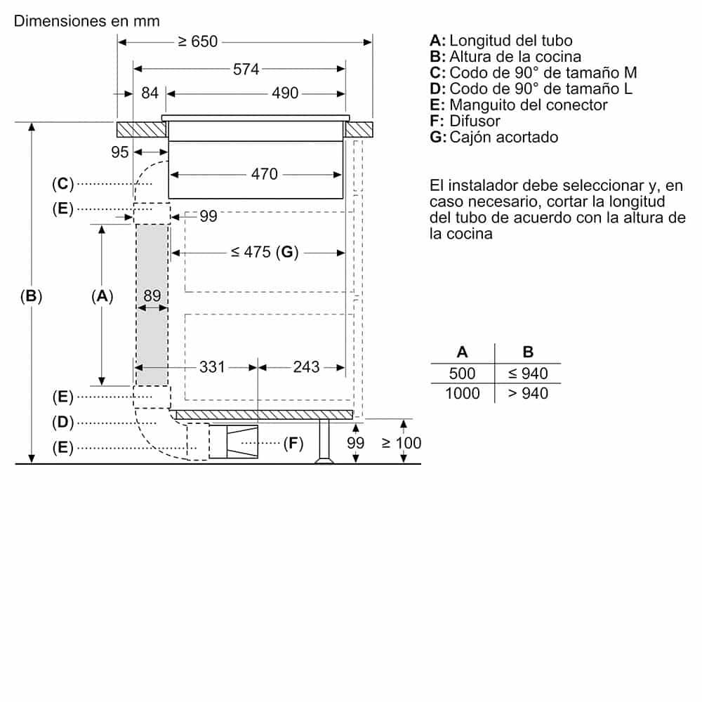 PVS611B16E_0018_16534423_Ducted_recirculation_exhaust_side_90_Bow_M_top_mounted_es-ES