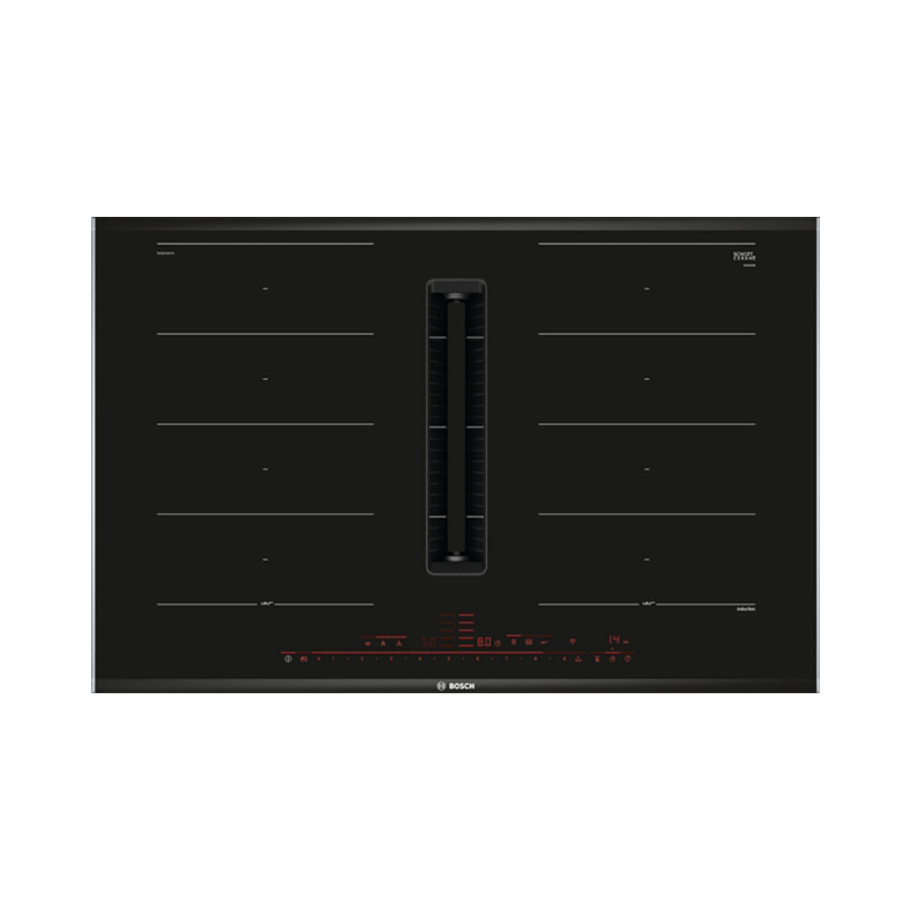 Placa de inducción BOSCH PXX875D57E Serie 8 , 80 cm, Negro, con perfiles