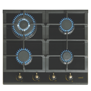 Placa de gas CATA RCI 631 BK, Cristal negro, Cod. 08028403