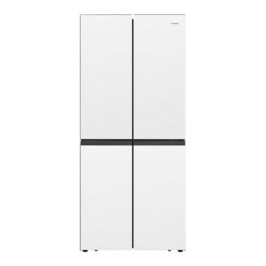 Frigorífico HISENSE RQ563N4GW1, Clase F, Cristal Blanco, 182x80 cm, Americano