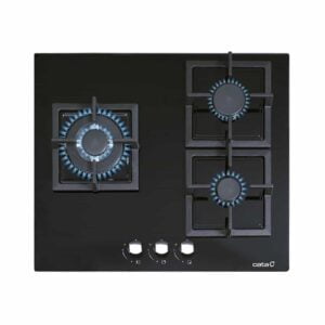 Placa CATA SCI6021 BK, 60 cm, Cristal Negro, Gas Butano y Gas Natural.