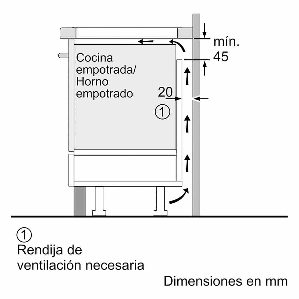 Serie 6, Placa de inducción, 60 cm, Negro, sin perfiles PVJ631HC1E_0004_MCZ_007615_EH651RE11E_es-ES