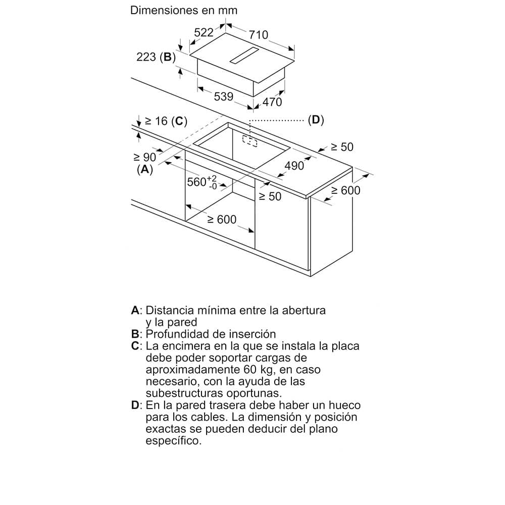 Serie 6, Placa de inducción con extractor integrado, 70 cm, sin perfiles_0000_MCZ_03347896_2700608_PVQ711F15E_es-ES