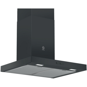 Campana decorativa de pared BALAY 3BC066MN, 60 cm, Negro, 621 m³/h Clase B.