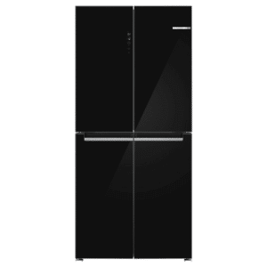 Frigorífico BOSCH KMC85LBEA, Clase E, Cristal Negro, 189.5 x 85.5 cm, MultiPuerta, French Door.