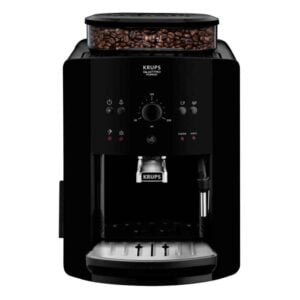 Cafetera Krups EA8110 Arabica Superatuomatica, 15 bar, 1450 W, 2 tazas, Negro