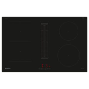 Placa BALAY 3EBC983ER, 80 cm, Negro, Inducción, extractor integrado, Max Extracción 622 m3/h, clase B.