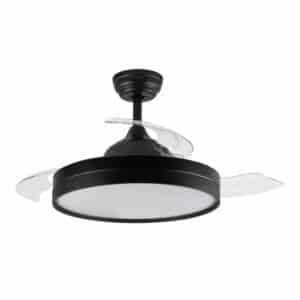 Ventilador ORBEGOZO CP 137105, Techo Retráctil, Negro, Motor DC, 105 cm.