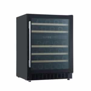 Vinoteca CATA VI 59082 BK, Clase G, Inox, 71.4x59.5 cm, 46 Botellas. Ref. 07701404.