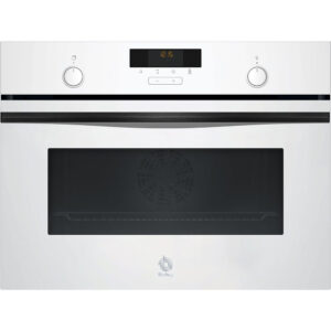 Horno compacto Balay 3CB5159B3, Hidrolítico, Cristal Blanco, 60X45, 47L.