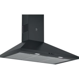 Campana decorativa de pared BALAY 3BC696MN, 90 cm, Negro, 626 m³/h Clase A.