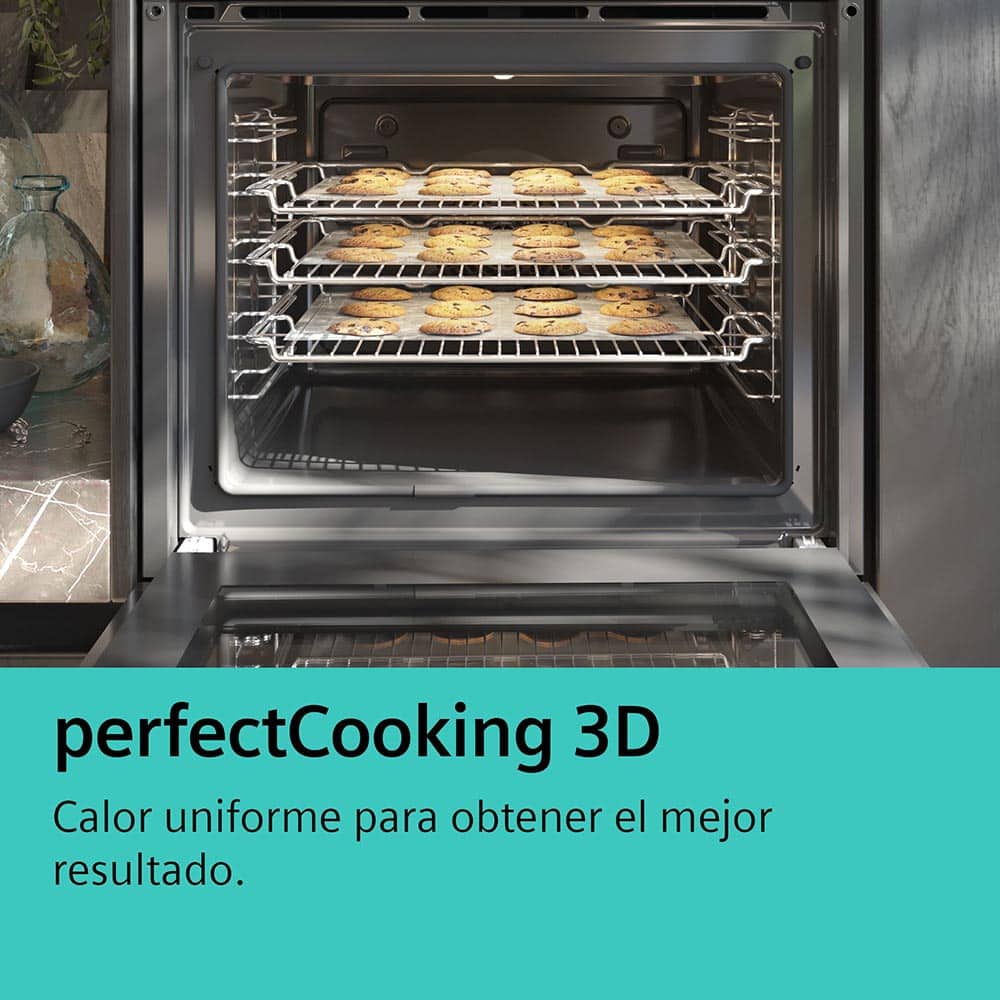 Horno SIEMENS HB734G1B1, 60 cm, negro, Clase A+, 71 l. - Imagen 5