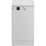 Lavavajillas BEKO DVS05024W, Clase E, 45 cm, Blanco, Libre Instalación, 10 Servicios.