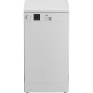 Lavavajillas BEKO DVS05024W, Clase E, 45 cm, Blanco, Libre Instalación, 10 Servicios.