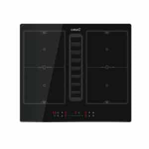 Placa Cata Con Campana Integrada IAS 6024, Induccion 60 cm, 4 Zonas, Negro, Clase A+ Ref. 08000206