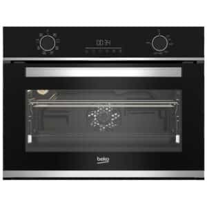 Horno BEKO BBCM13300XC, 60 cm, Negro, Clase A, Compacto, 48 l.