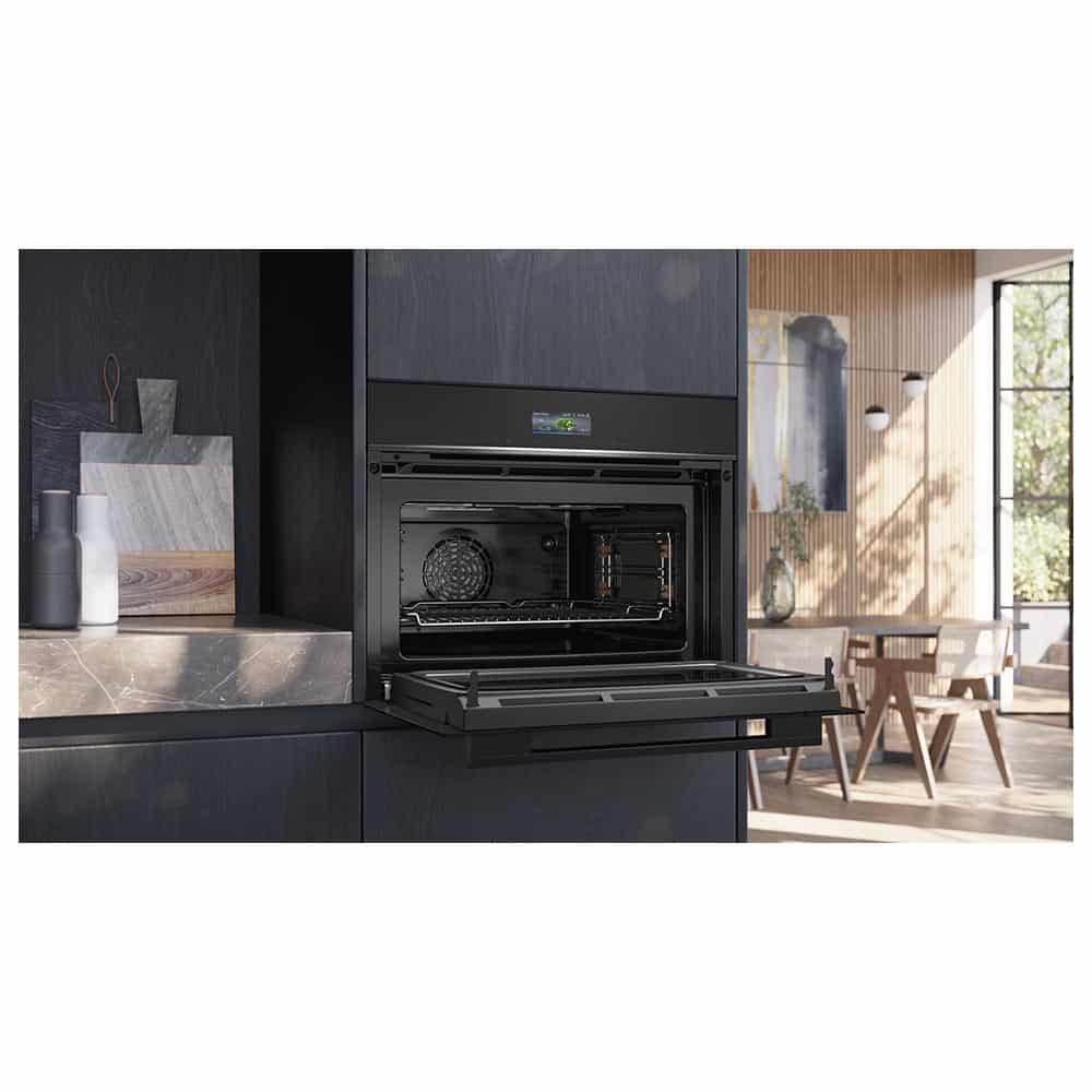 Horno compacto con microondas SIEMENS CM724G1B1, 60 cm, negro, 45 l. - Imagen 3