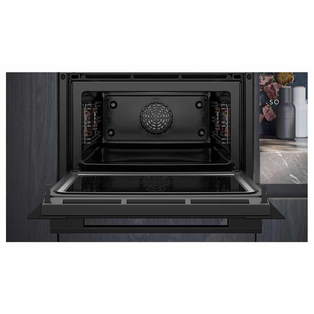 Horno compacto con microondas SIEMENS CM724G1B1, 60 cm, negro, 45 l. - Imagen 4