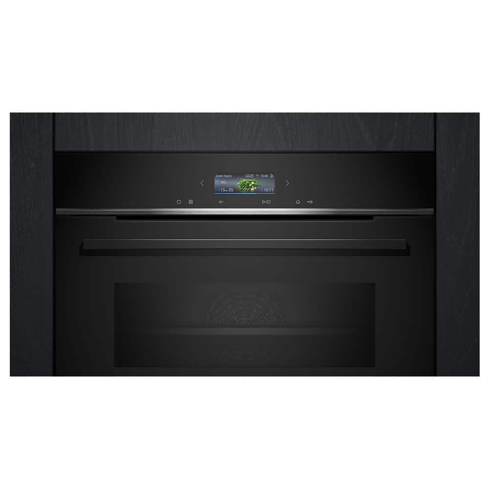 Horno compacto con microondas SIEMENS CM724G1B1, 60 cm, negro, 45 l. - Imagen 2
