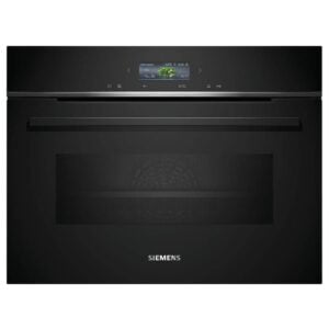 Horno compacto con microondas SIEMENS CM724G1B1, 60 cm, negro, 45 l.