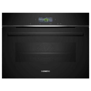 Horno compacto SIEMENS CB734G1B1, Display TFT touch , 11 Funciones, Home Connect,60 cm, Clase A+, negro, 47 l.