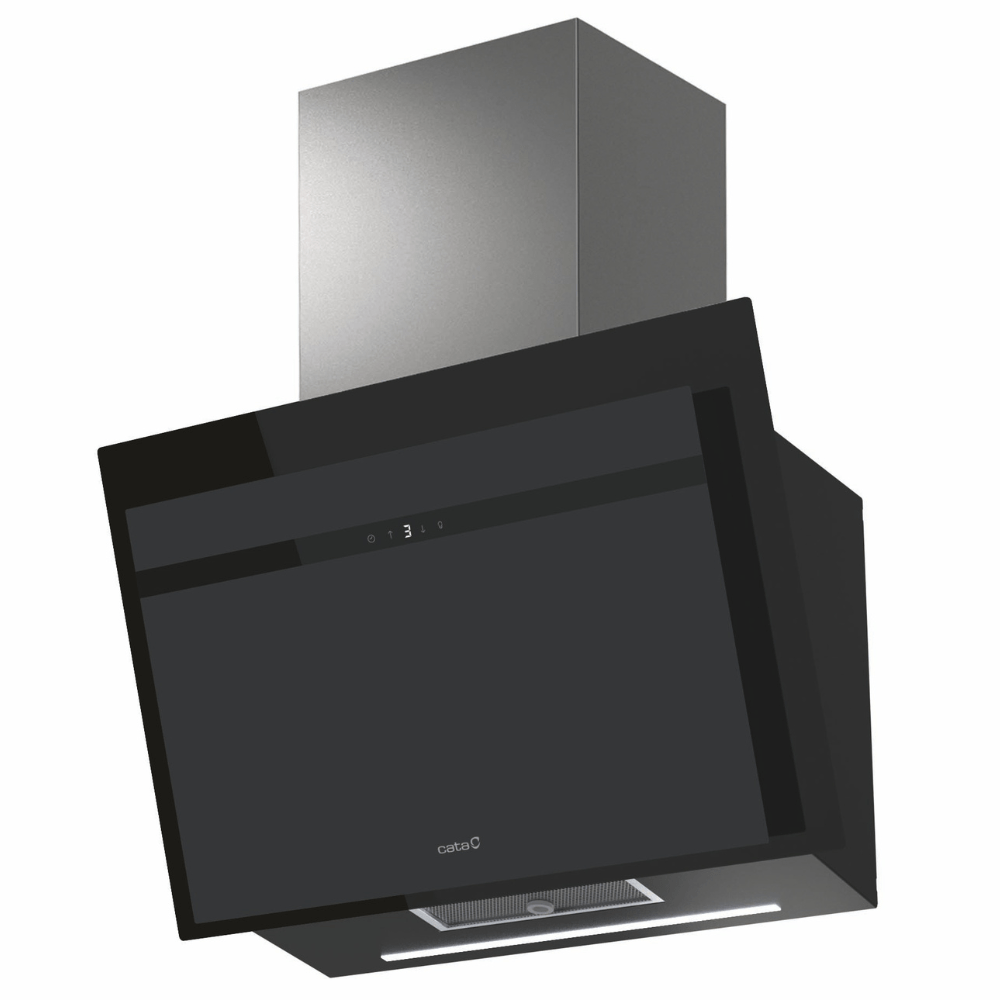 Campana CATA THALASSA EVO 700 GBK, 70 cm, Cristal Negro, Clase A+, 1.017m3/h. Ref. 02037408