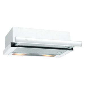 Campana TEKA TL6310, 60 cm, Blanco, Clase D, Extraible, Motor de doble turbina y 2 velocidades