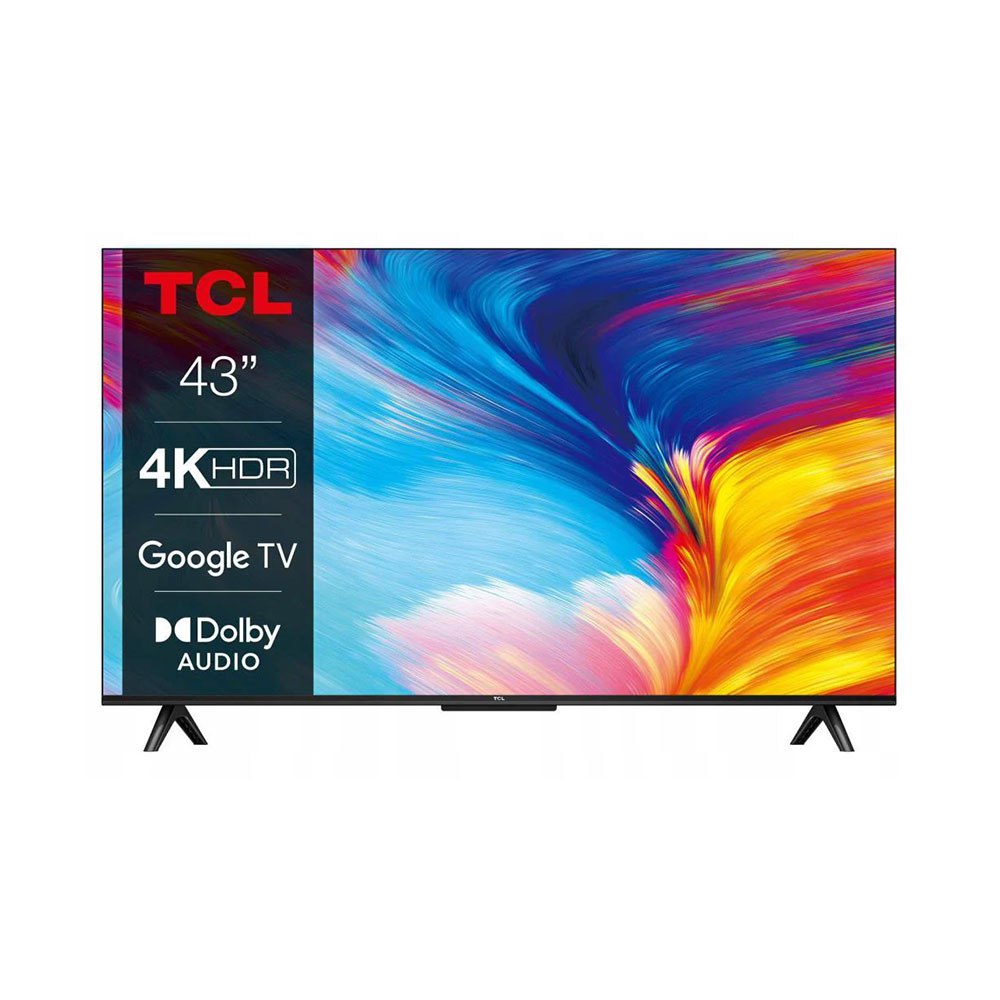 TV 43″ TCL 43P631 – 4K, Smart TV Android, MegaContrast, HDR10, Dolby Audio, Chromecast