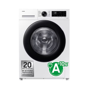 Lavadora SAMSUNG WW11DG5B25AEEC, 11Kg, 1400 r.p.m., Clase A-10%, Blanca.