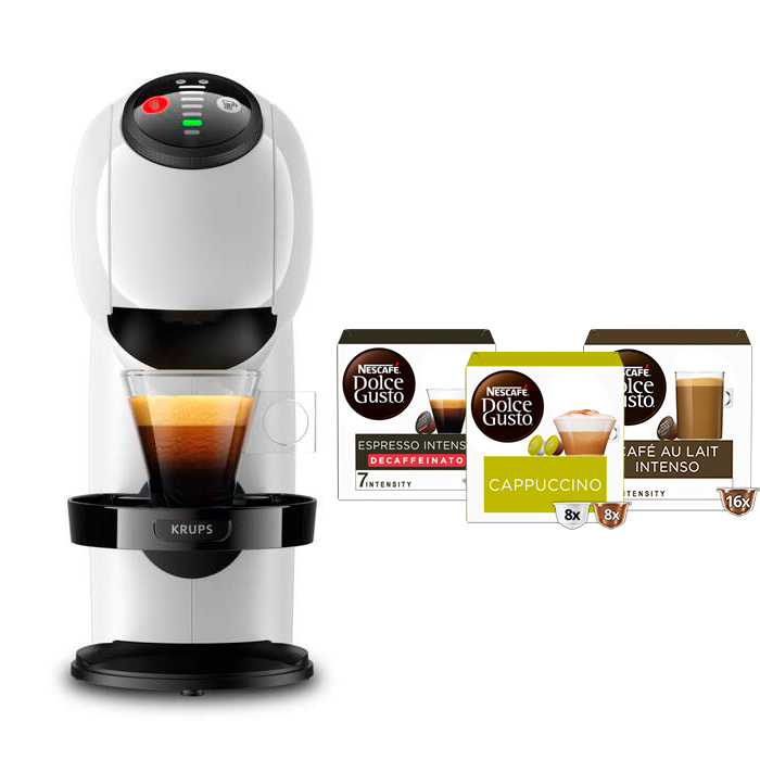 Cafetera Dolce Gusto KRUPS Genio S Basic Blanca - 15Bar, Depósito 0.8L,  Multibebida | Sánchez Establecimientos | Electrodomésticos