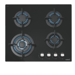 Placa de gas CATA CCI 6031 BK ,Cristal negro, 60 cm, Cod. 08041501