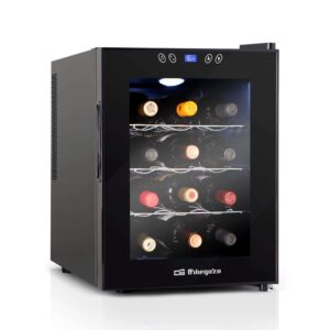 Vinoteca ORBEGOZO VT 1220, Clase B, Negro, 47x34.5 cm, 12 Botellas.