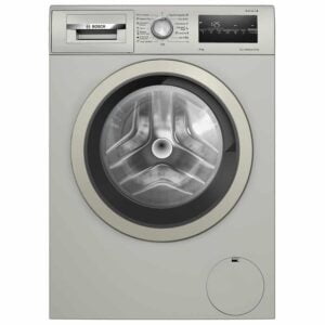 Lavadora Bosch WAN2428XES, 8 kg, 1200 rpm, Clase A, Acero Mate.